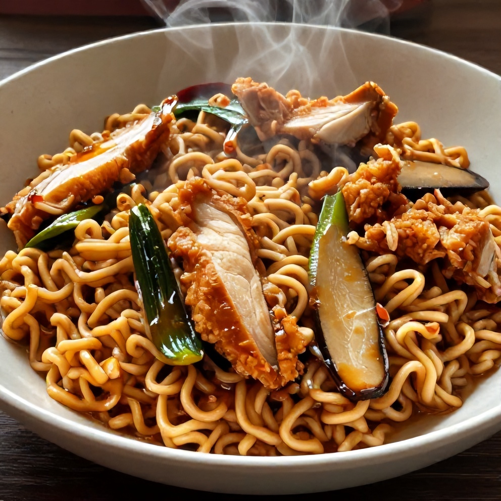 Easy Chicken Ramen Stir Fry