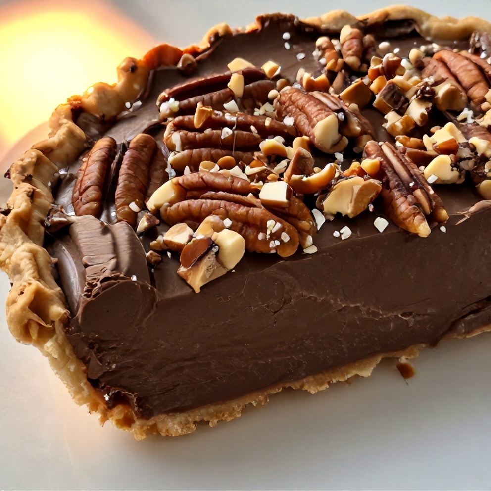 Easy Chocolate Coconut Pecan Cream Pie