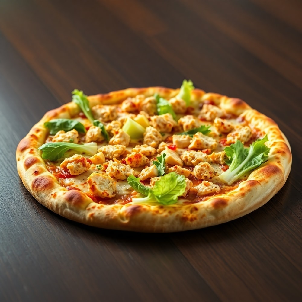 Chicken Caesar Salad Pizza
