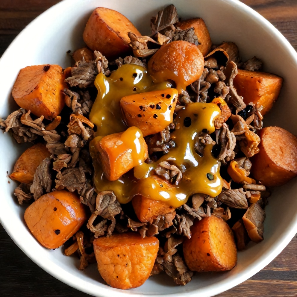 Easy Ground Beef Sweet Potato Bowls