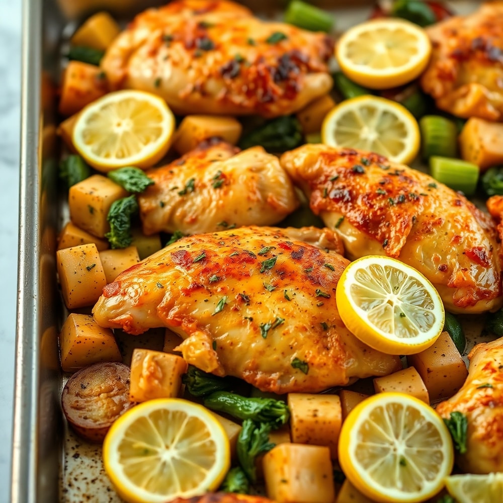 crispy lemon herb chicken
