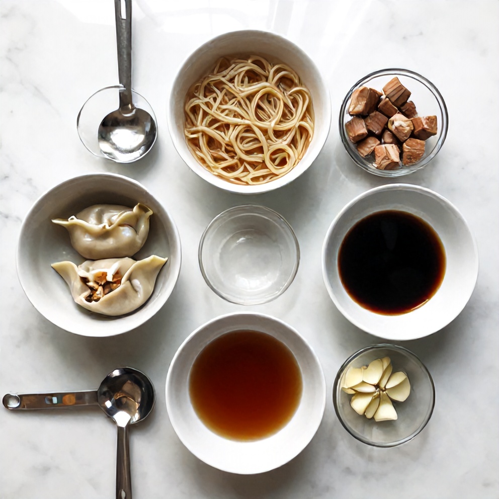 Pork Potsticker Noodle Bowl Ingredients