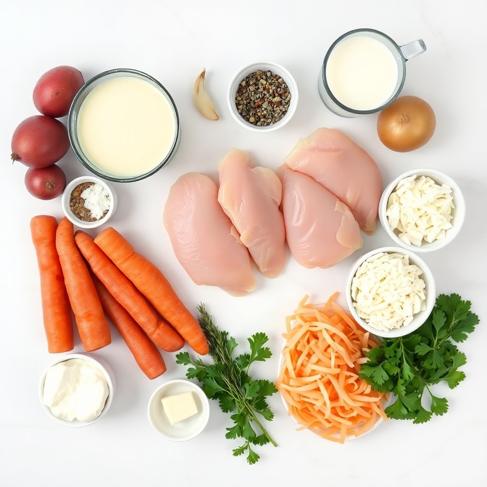 Crockpot Chicken & Veggies Ingredients