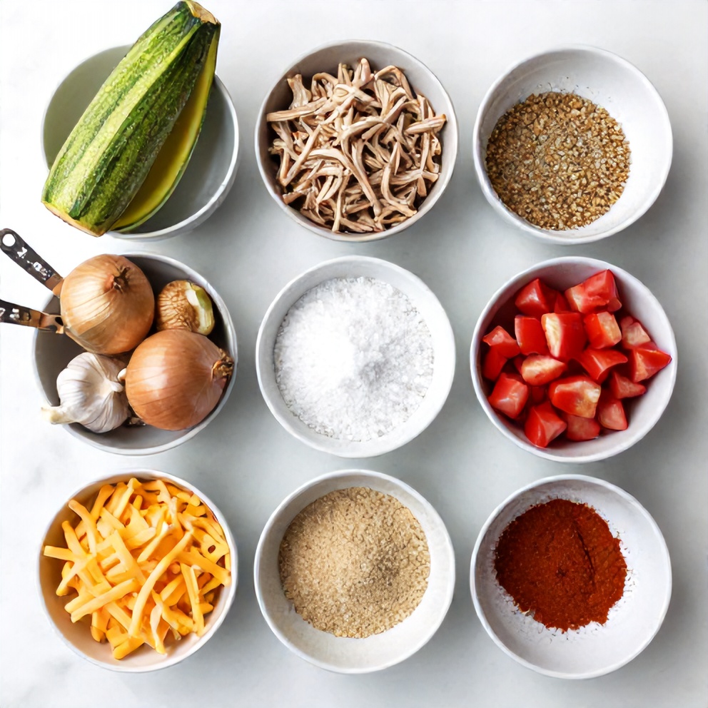 Ground Turkey Zucchini Casserole Ingredients