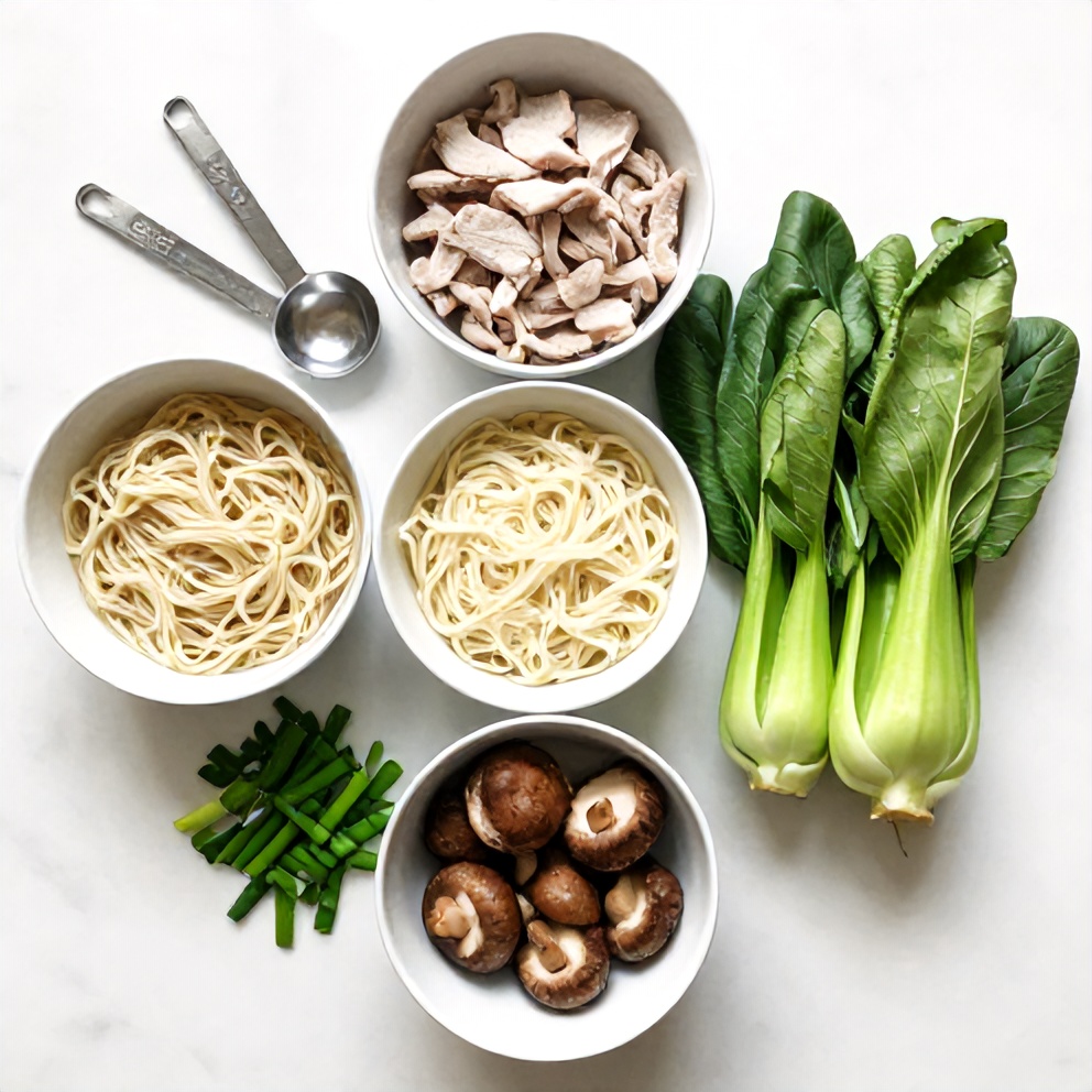Hot and Sour Noodle Soup Ingredients