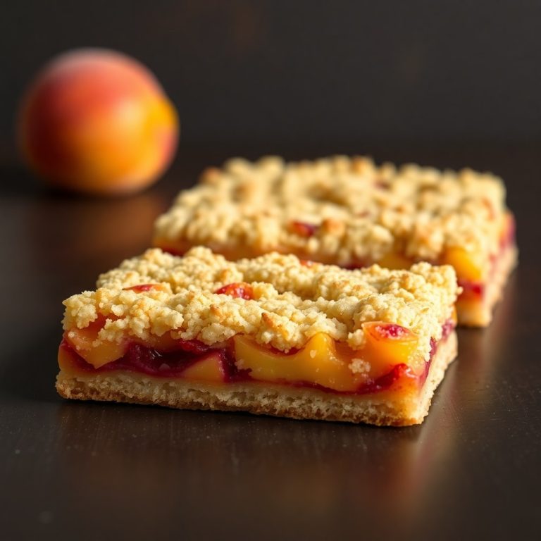 Peach Raspberry Crumb Bars