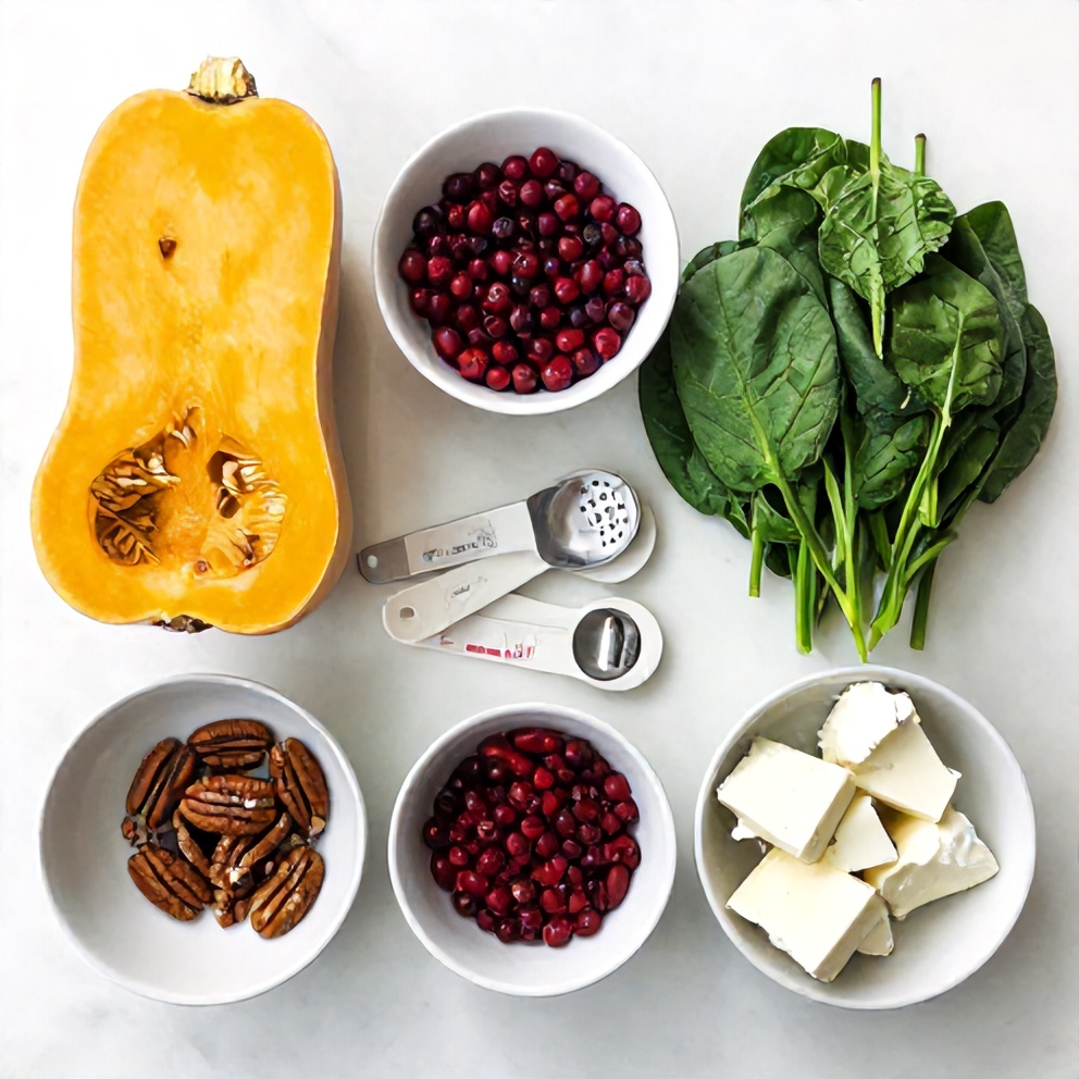 Raw Ingredients for Thanksgiving Salad