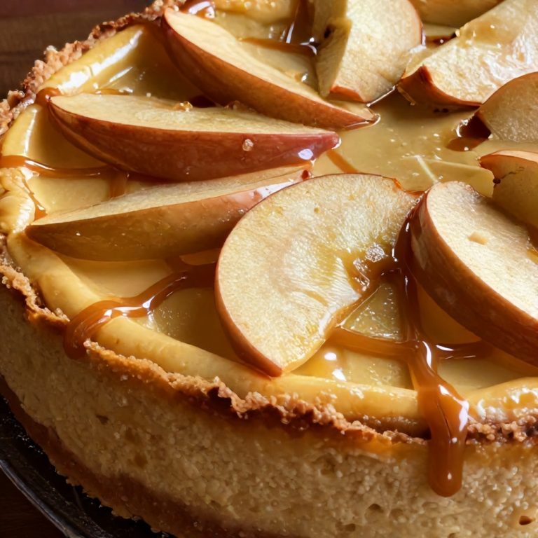 Salted Caramel Apple Pie Cheesecake