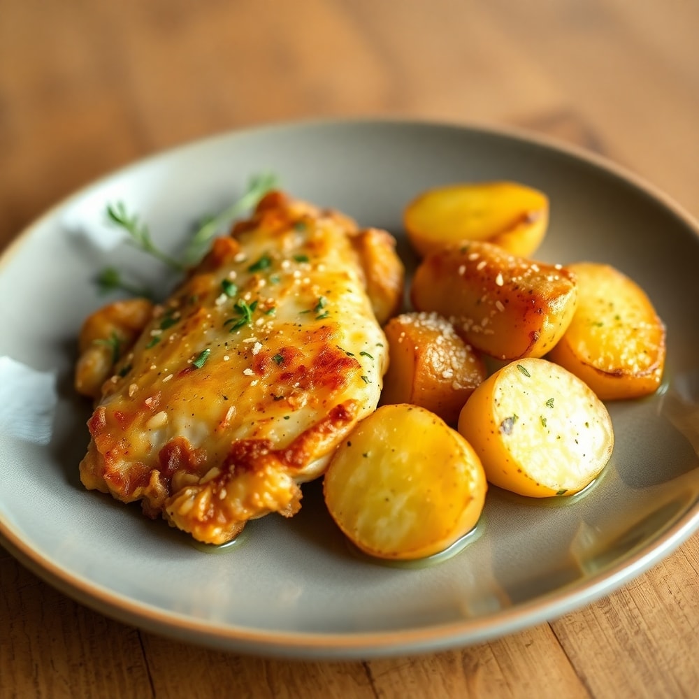 Garlic Parmesan Chicken and Potatoes