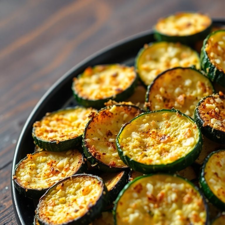 garlic parmesan roasted zucchini