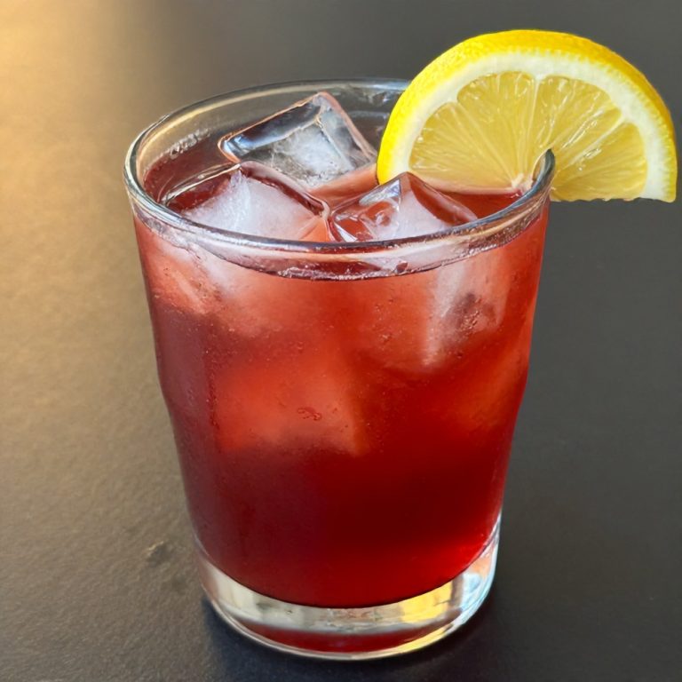 hibiscus cardamom iced latte
