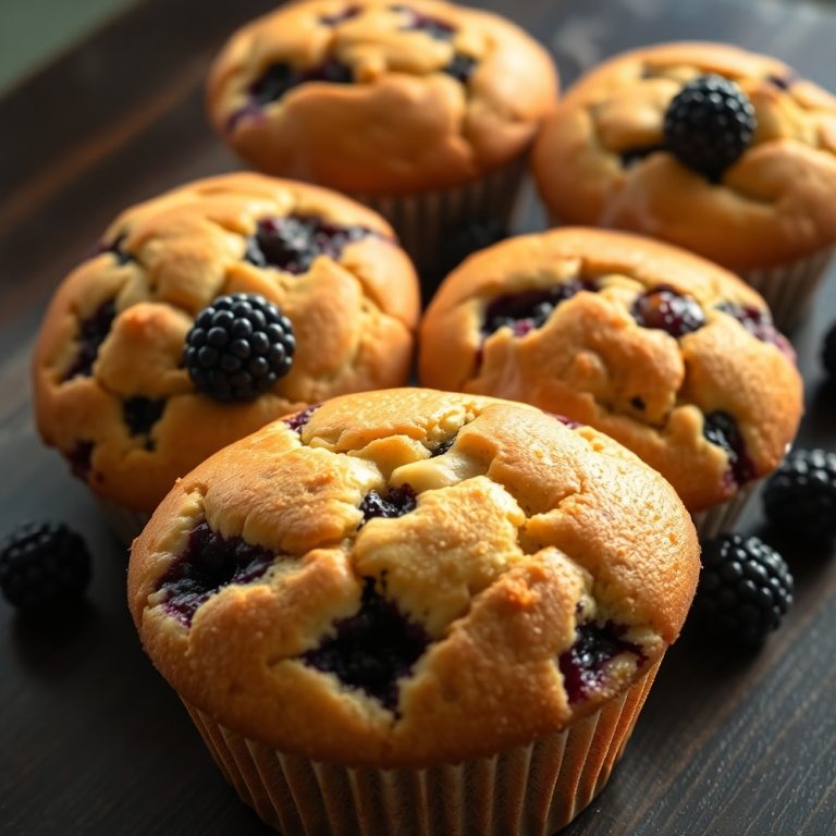 homemade blackberry muffins