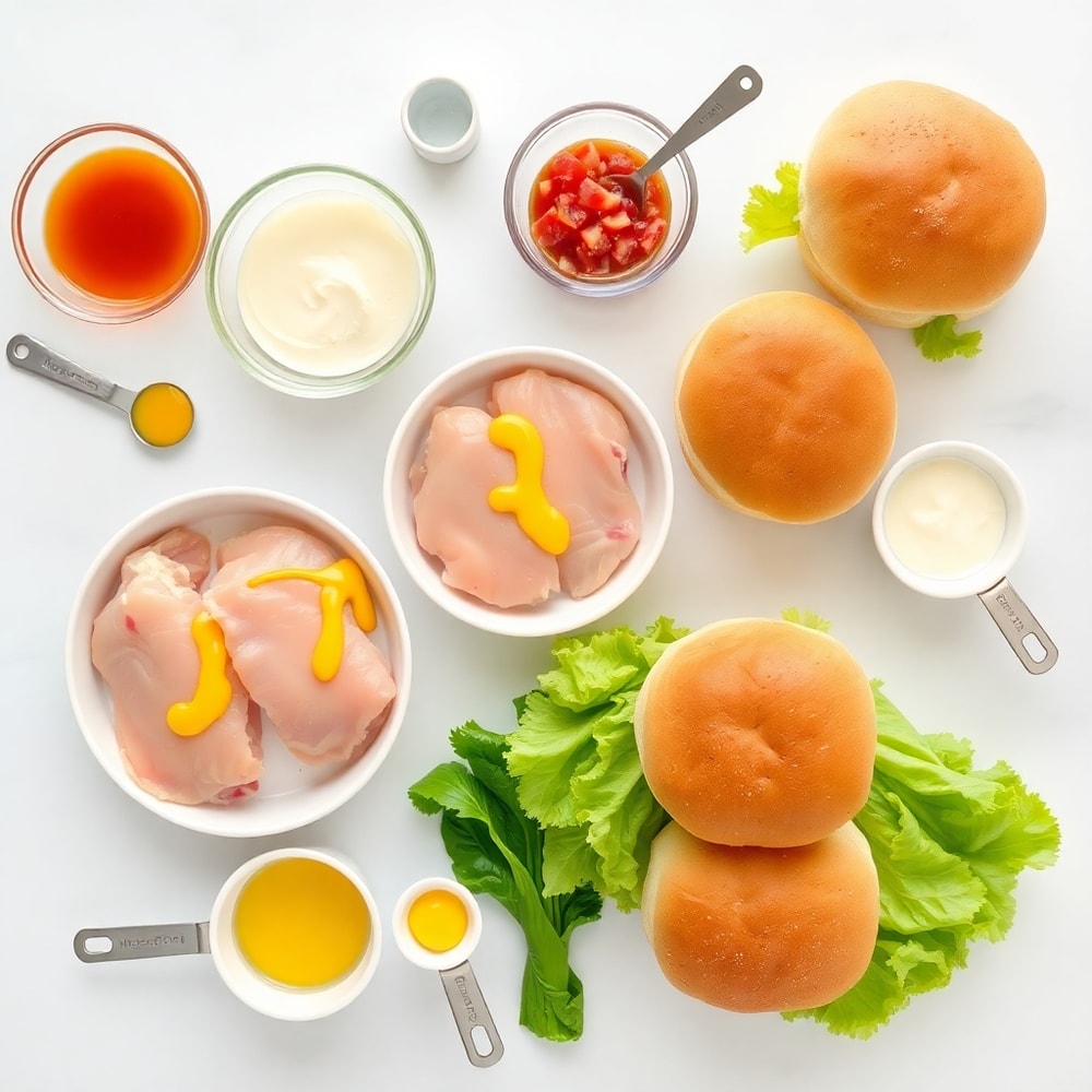Honey Mustard BLT Chicken Sliders Ingredients
