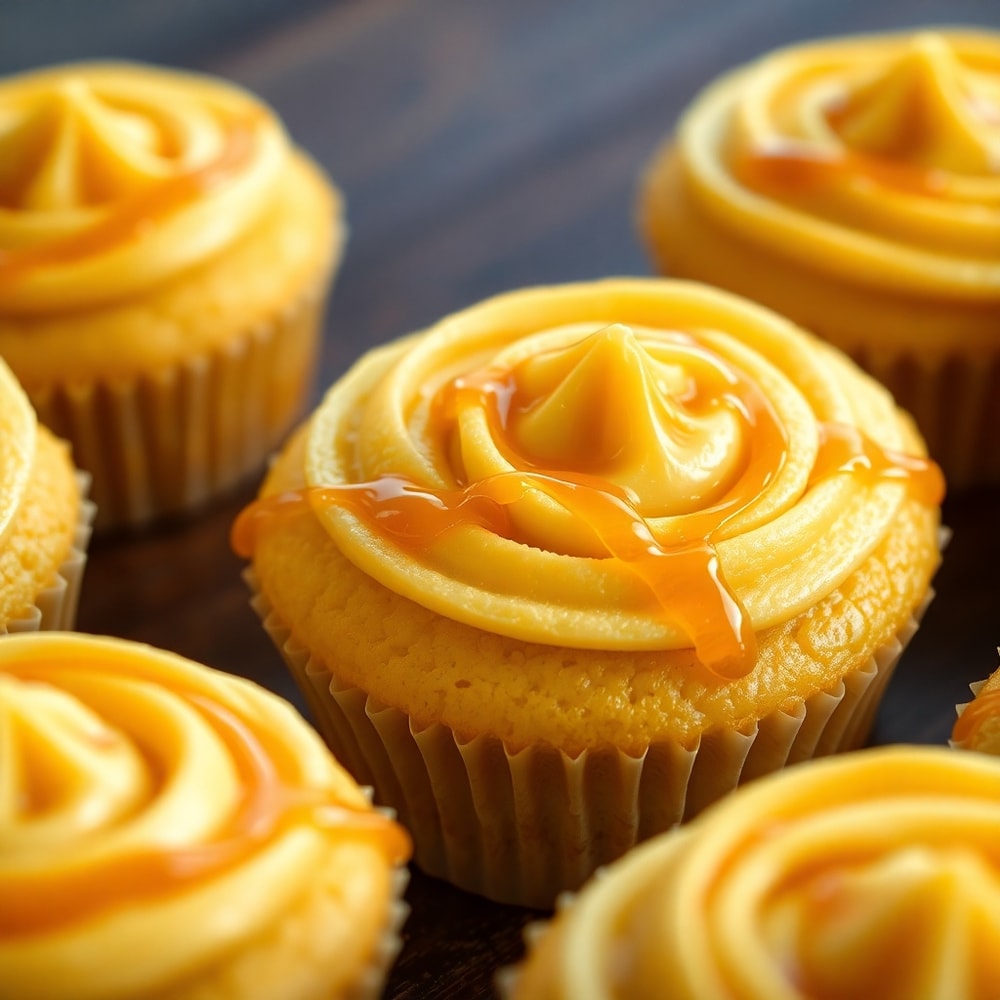 Honey Peach Cream Cheese Cupcakes