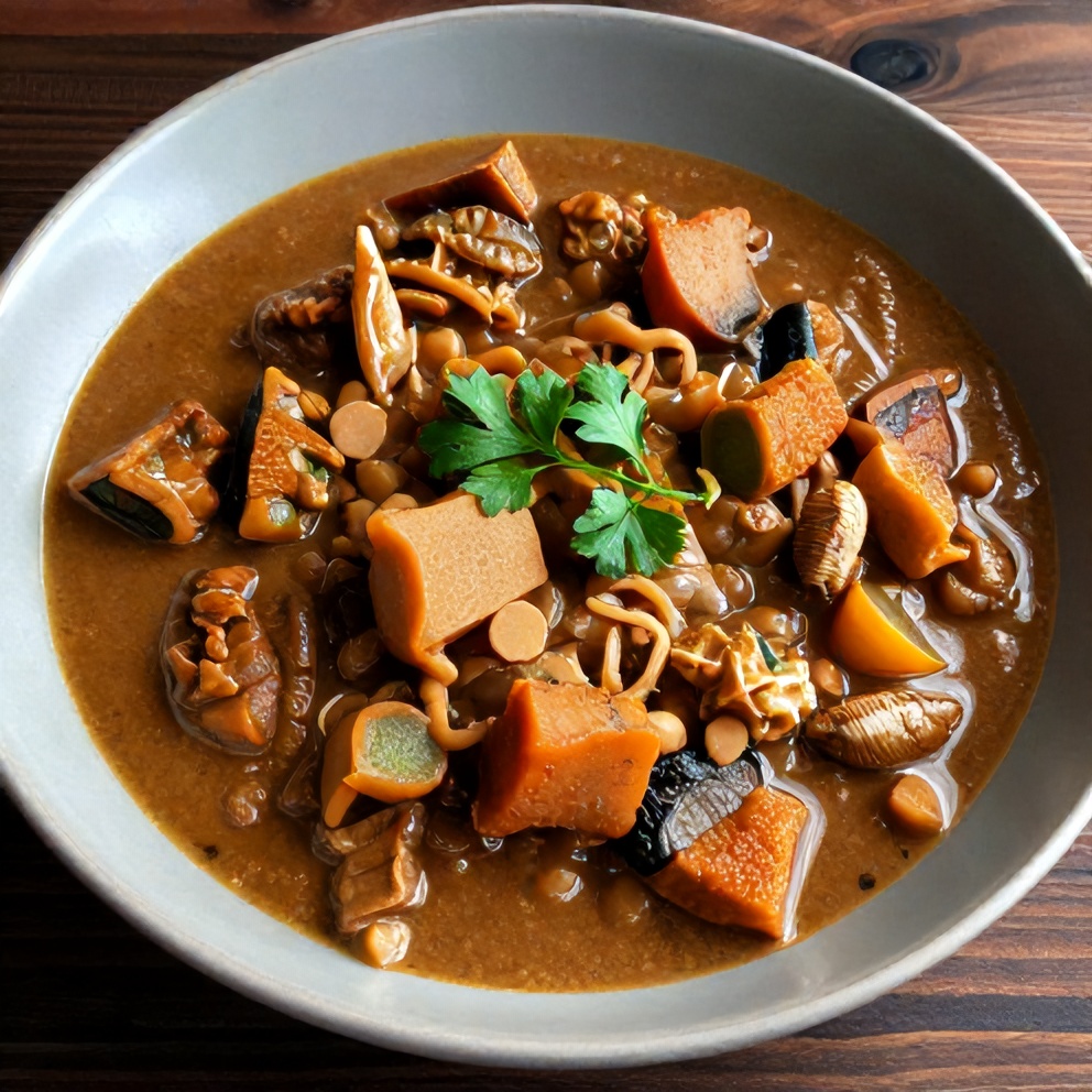 Plated Irish Vegetarian Stew