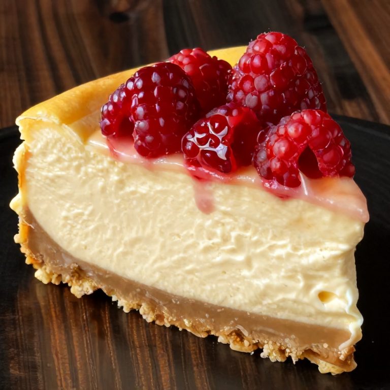 Lemon Raspberry Swirl Cheesecake