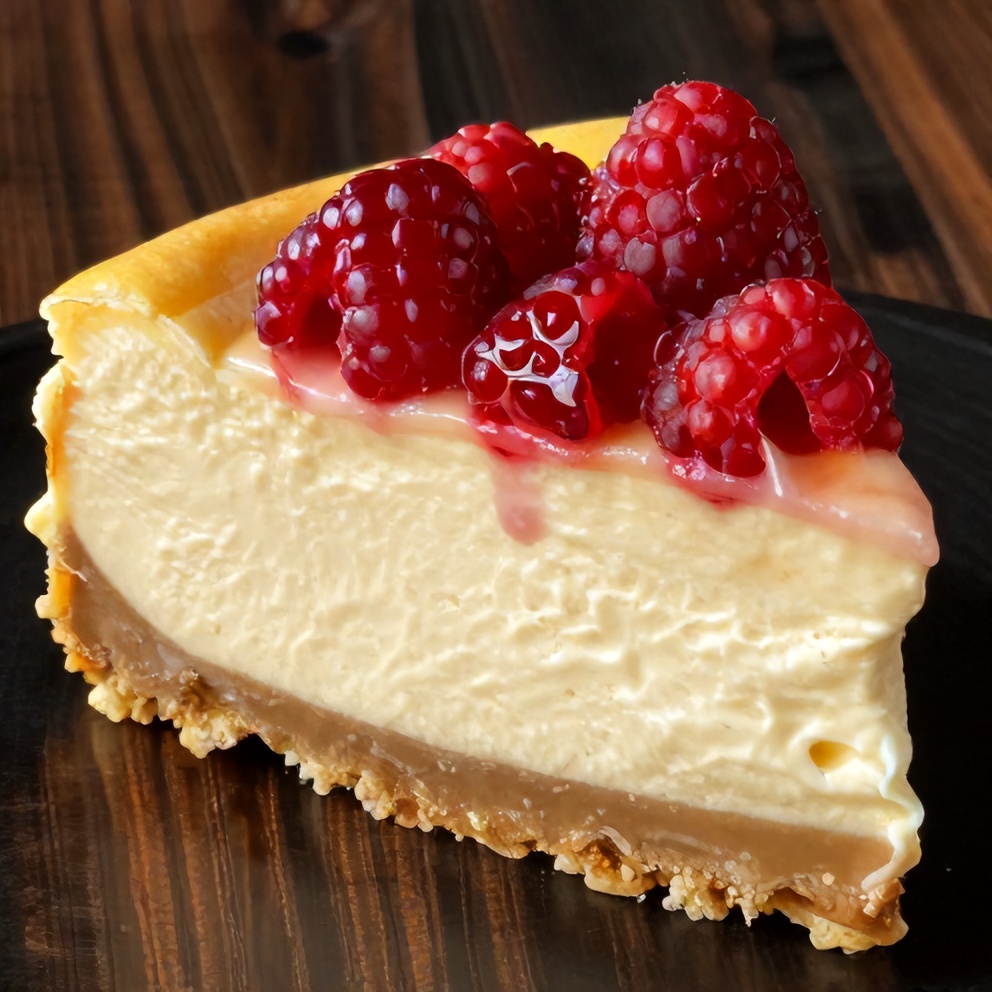 Lemon Raspberry Swirl Cheesecake