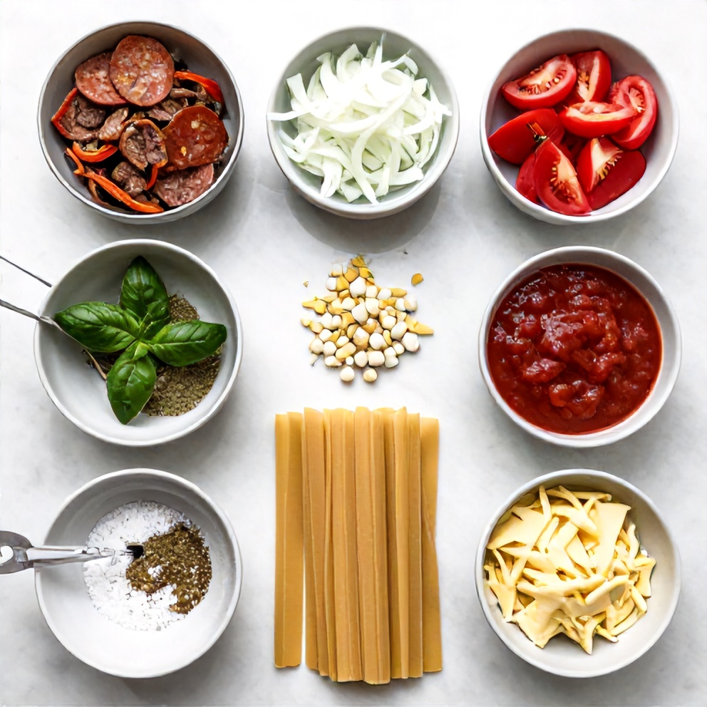 Meat Lovers Pizza Casserole Ingredients