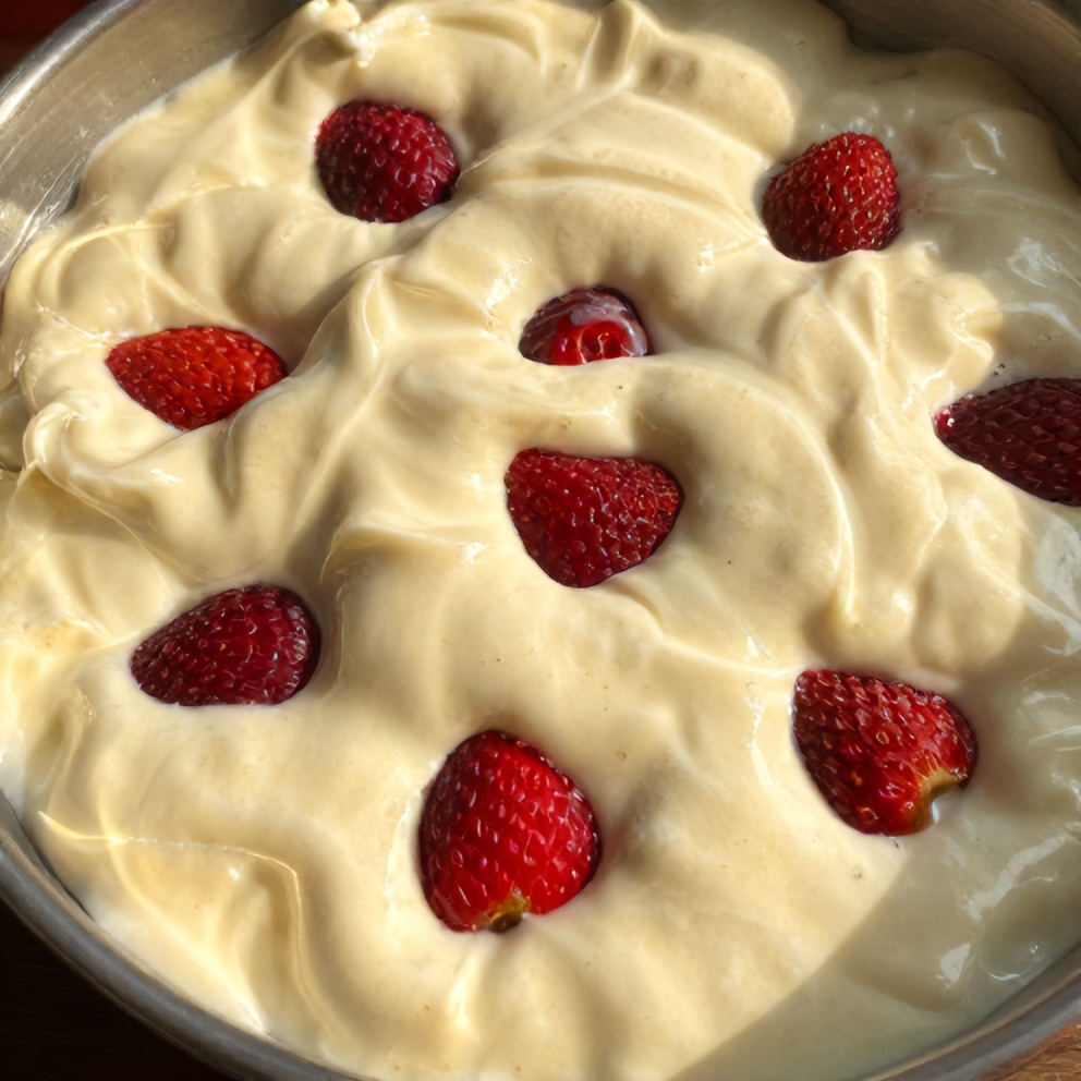 Mexican Strawberries Cream Dessert