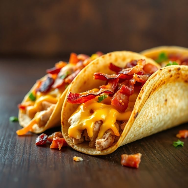 oven baked chicken bacon ranch tacos