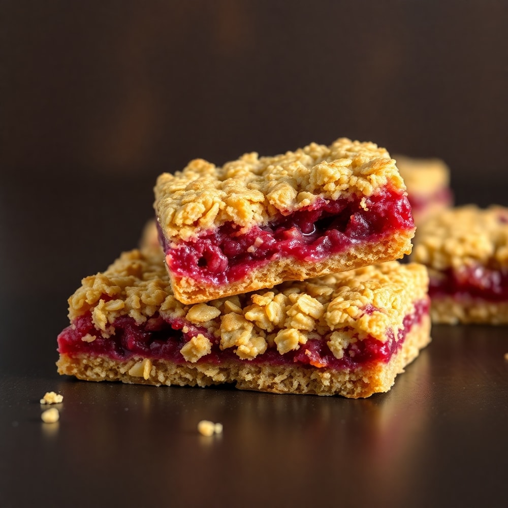 Raspberry Oatmeal Crumble Bars