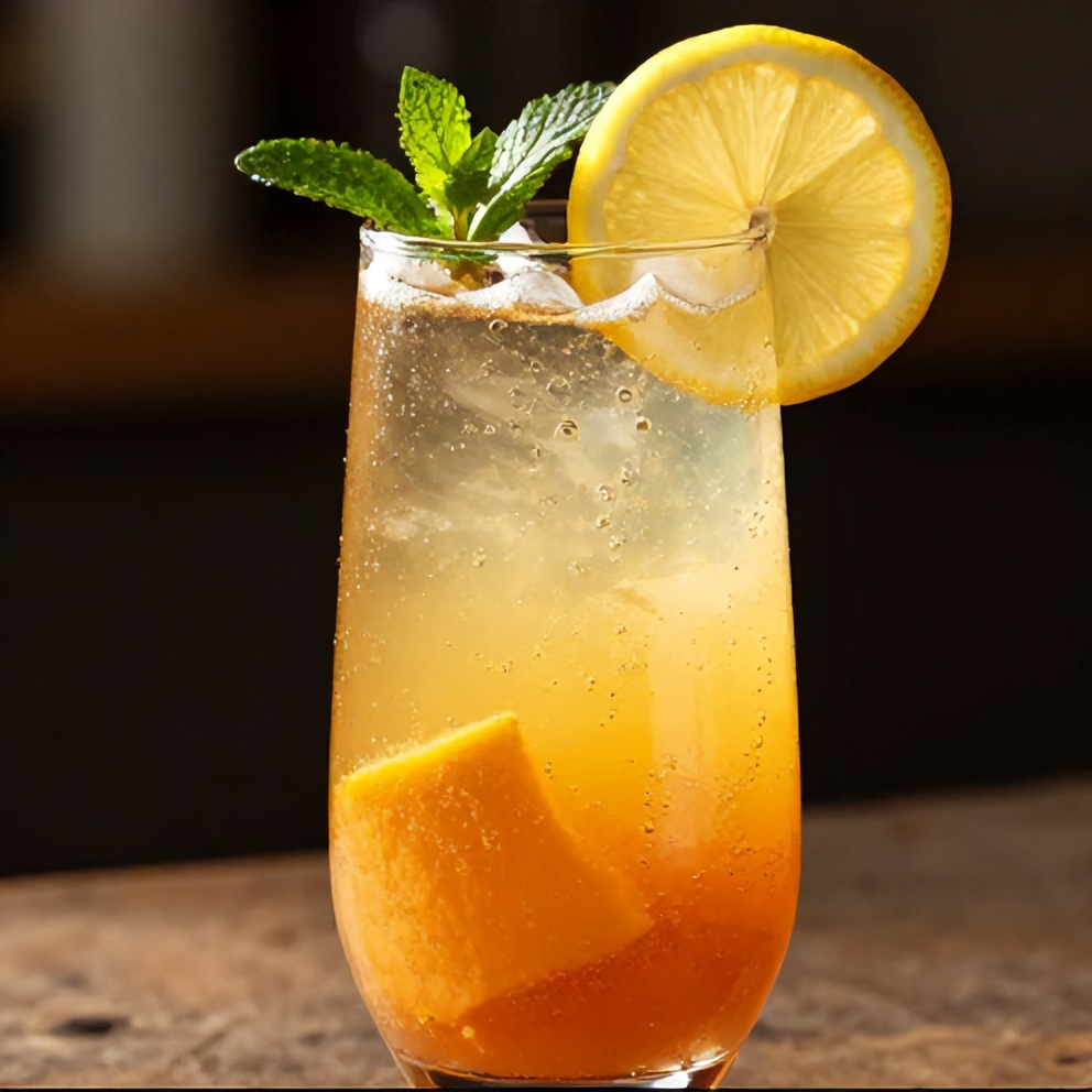 refreshing sparkling fruit punch