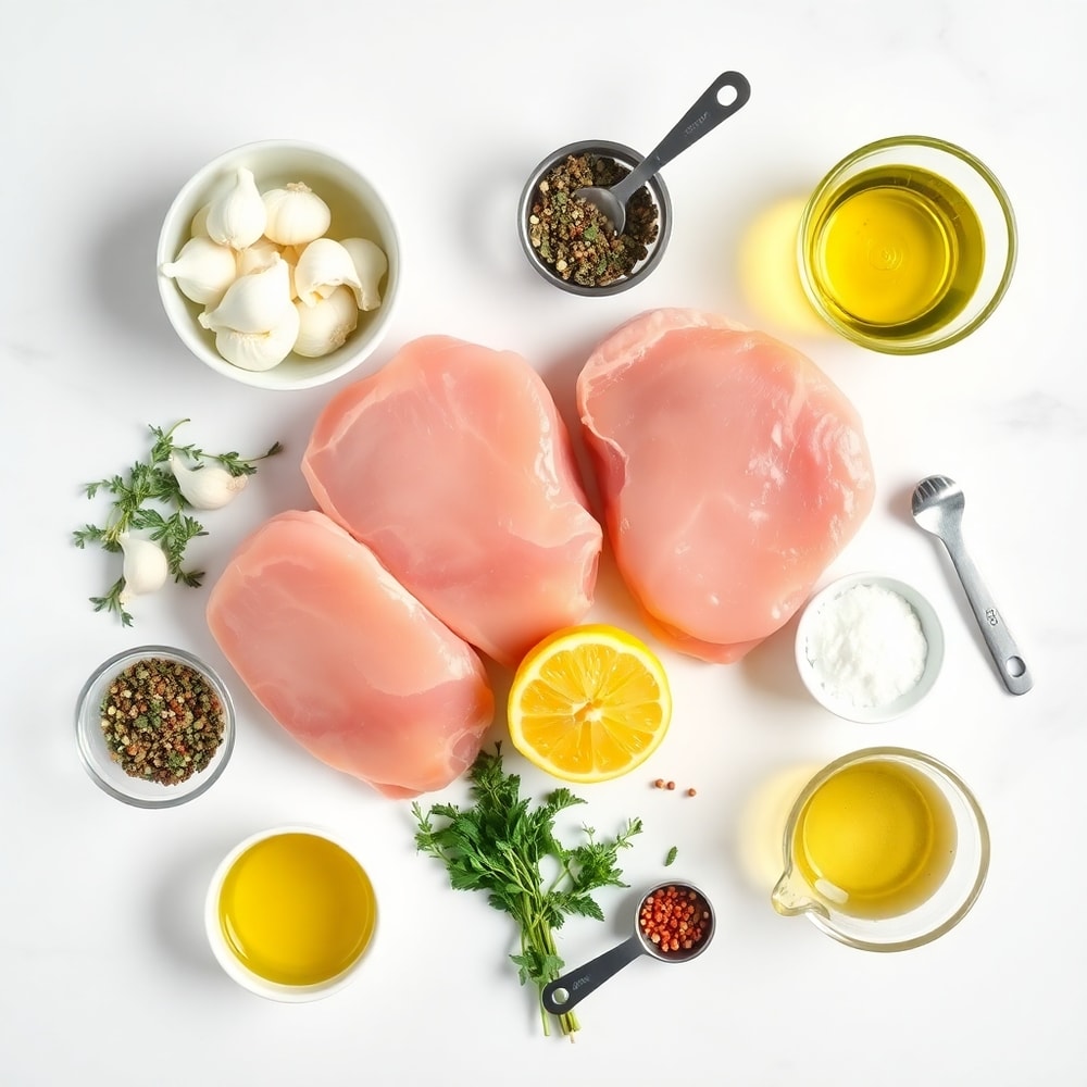 Sheet Pan Lemon Garlic Pork Chops Ingredients