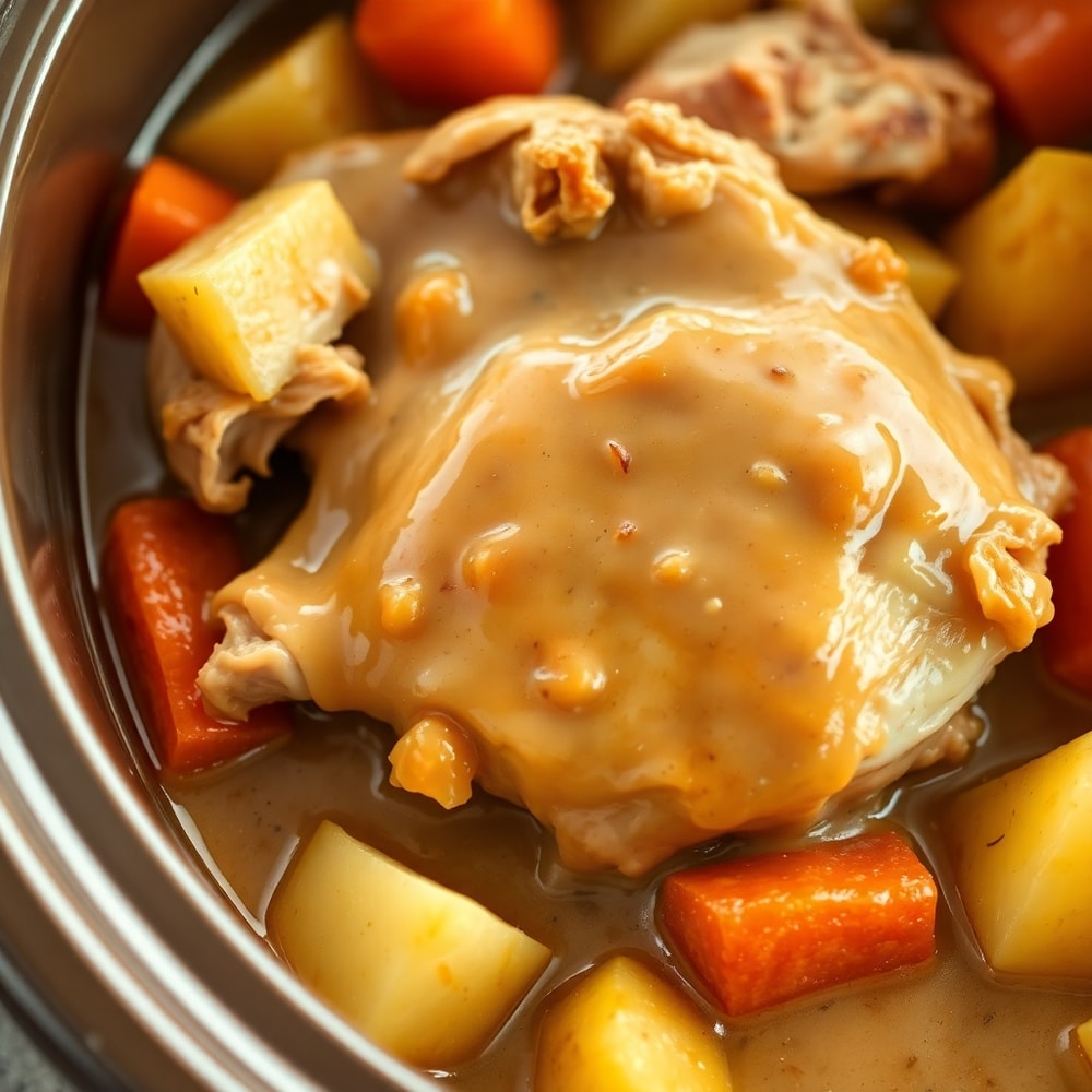 Slow Cooker Chicken and Gravy