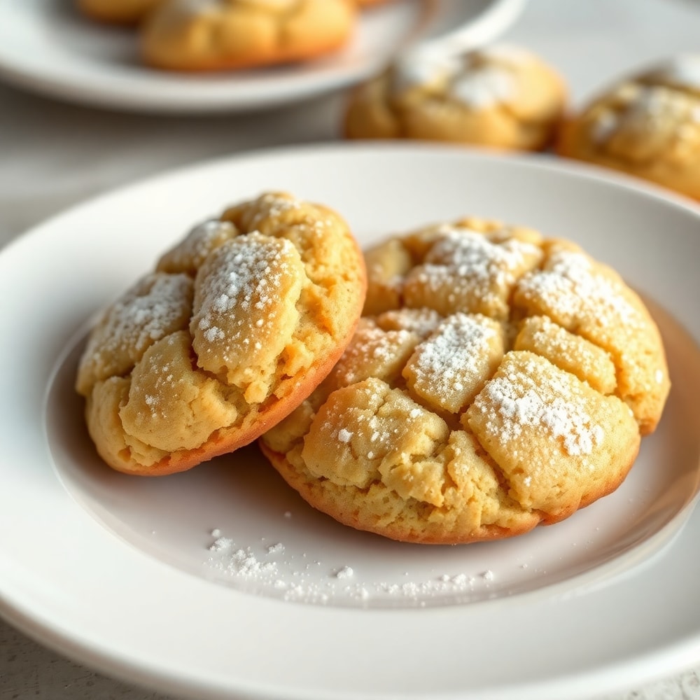 Soft and Fluffy Banana Bread Cookies on a cooling rack