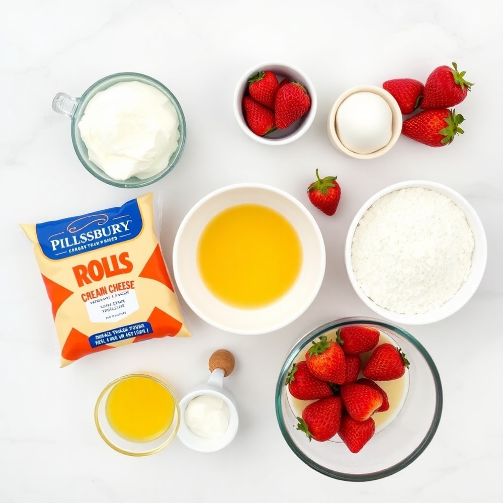 Strawberry Cheesecake Breakfast Rolls Ingredients