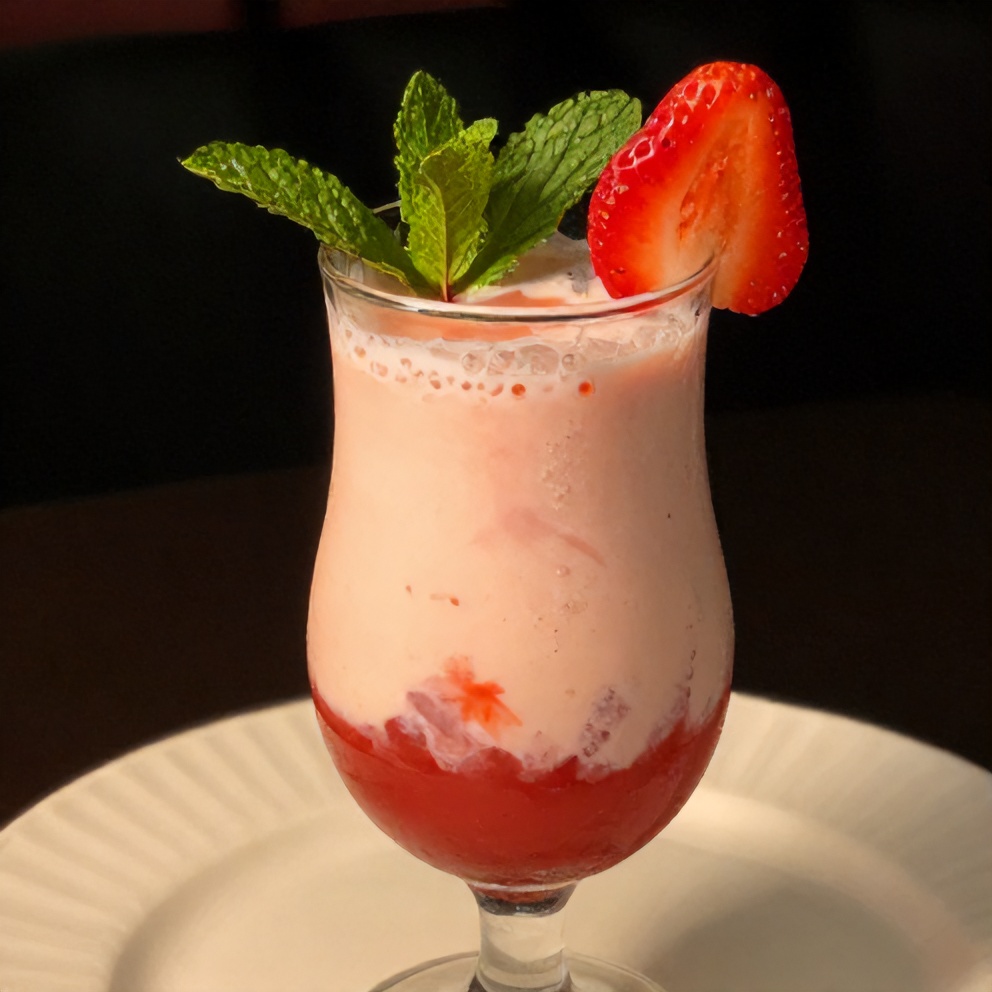 Strawberry Creamsicle Punch served in glasses