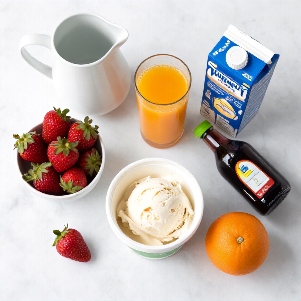 Strawberry Creamsicle Punch ingredients