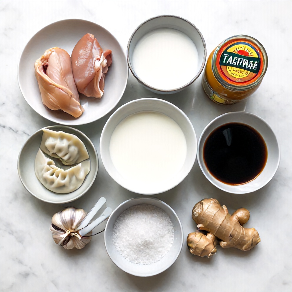 Thai Dumpling Soup Ingredients